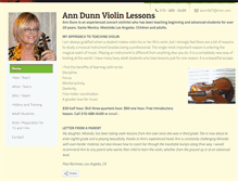 Tablet Screenshot of anndunnviolin.com